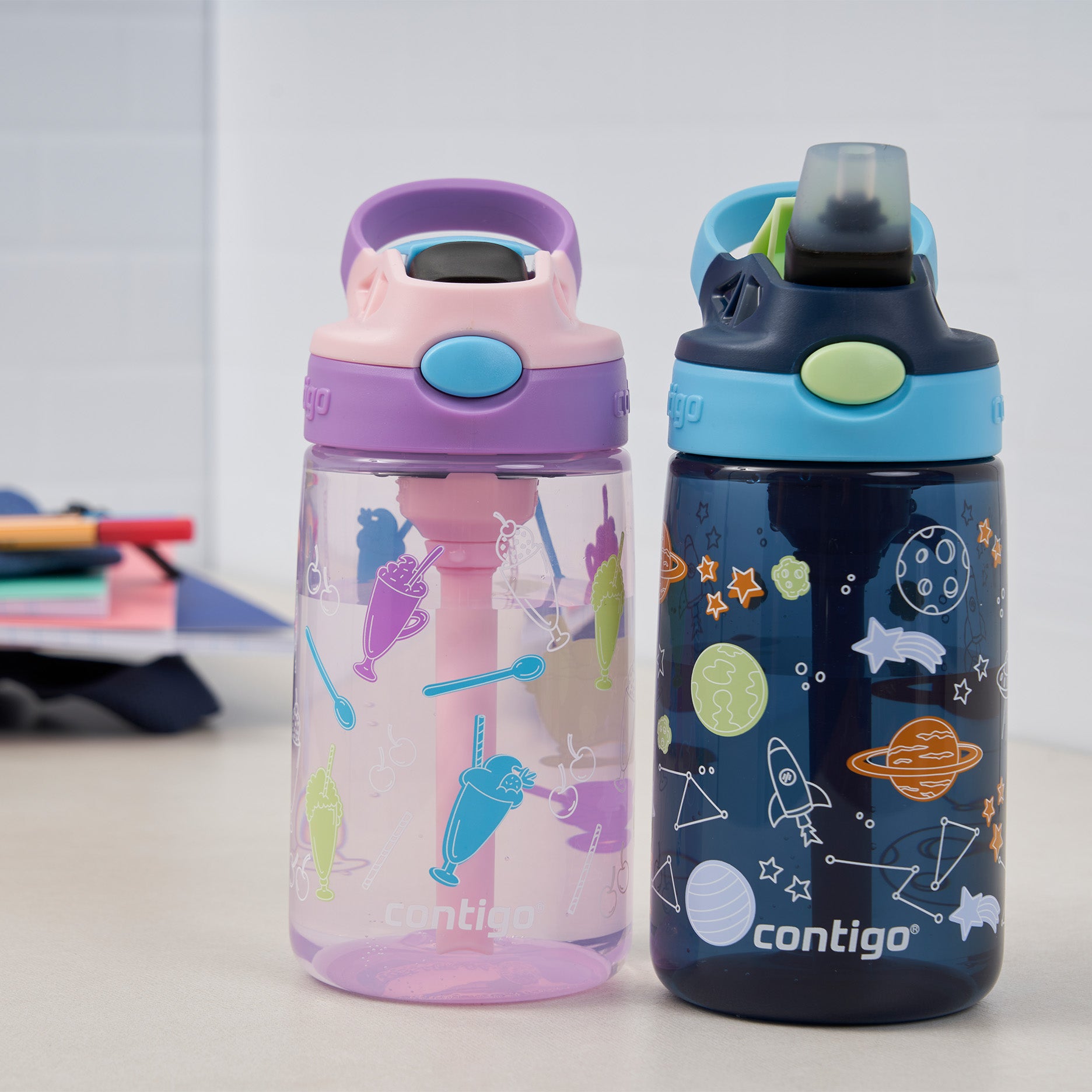 Easy Clean drikkedunk 420 ml blueberry cosmos